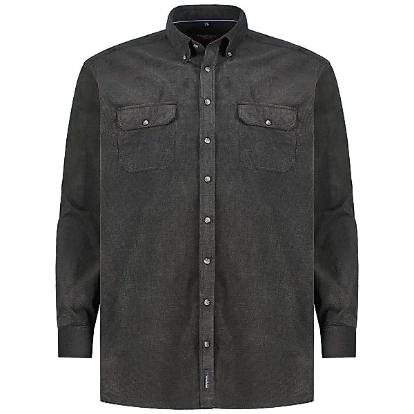 CASA MODA Freizeithemd aus Baumwolle Farbe schwarz Größe: 3XL günstig online kaufen