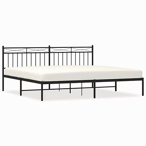 vidaXL Bettgestell mit Kopfteil Metall Weiß 193x203 cm Modell 111908816 günstig online kaufen