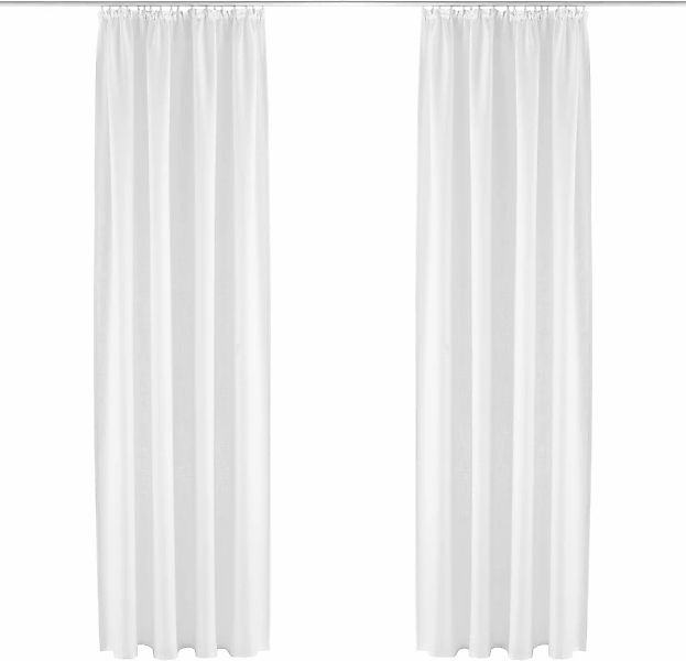 my home Gardine "Nora" Kräuselband 1 Stk. tlg. Leinenlook, Polyester, struk günstig online kaufen