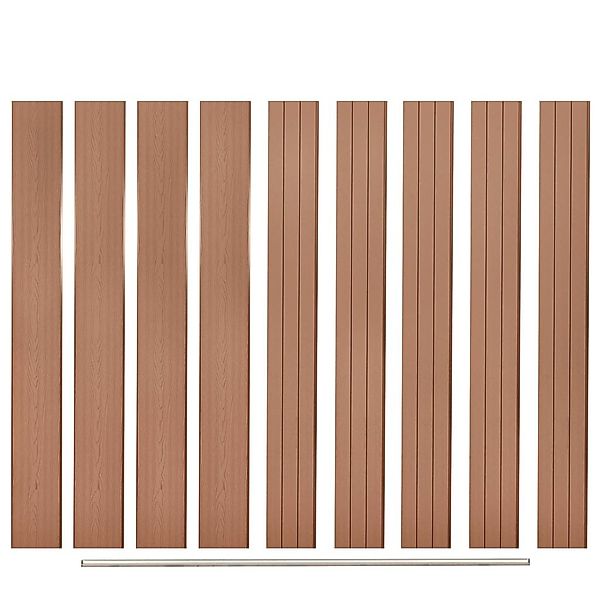 vidaXL Gartenzaun Ersatz-Zaunbretter 9 Stk. WPC günstig online kaufen
