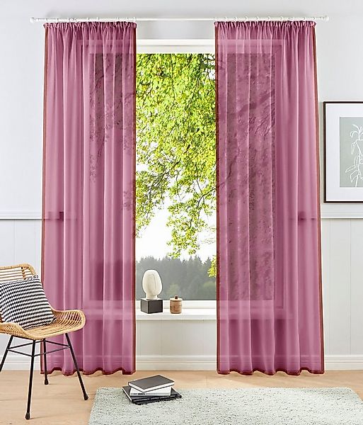 my home Gardine XANA mit Ösen, Kräuselband oder Schlaufen (1 St), Kräuselba günstig online kaufen