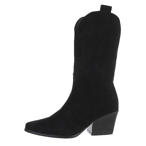 Ital-Design Damen Cowboyboots Western Westernstiefel Blockabsatz günstig online kaufen