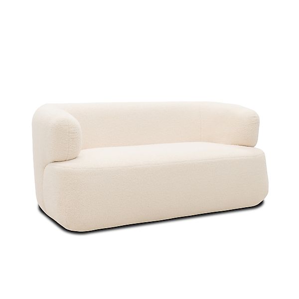 Sofa 800012, 2-Sitzer, 2er Couch, Teddy-Stoff, Polstersofa, 160 x 86 x 71 c günstig online kaufen