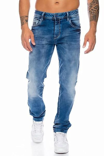 Cipo & Baxx Slim-fit-Jeans Herren Jeans Hose im casual Look mit dezenten di günstig online kaufen