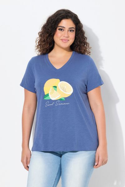 Ulla Popken T-Shirt T-Shirt Limonen A-Linie günstig online kaufen