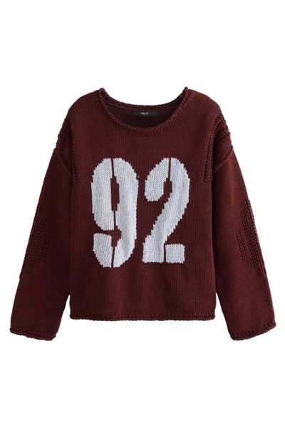 Next Strickpullover Strickpullover mit Grafik, Rollsaum günstig online kaufen