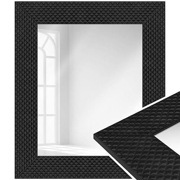 WANDStyle Wandspiegel H225, Schwarz, aus Kunststoff günstig online kaufen