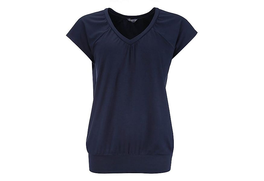 modAS T-Shirt 40110 Damen Kurzarmshirt Basic mit V-Ausschnitt und breitem S günstig online kaufen