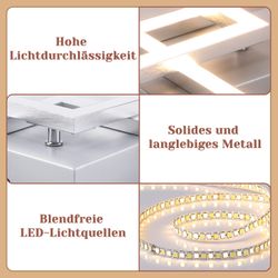 ZMH LED Deckenleuchte Whonzimmer Modern 2 günstig online kaufen