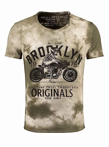 Key Largo T-Shirt T-Shirt Trophy Skull Biker Print Motiv vintage Look MT004 günstig online kaufen