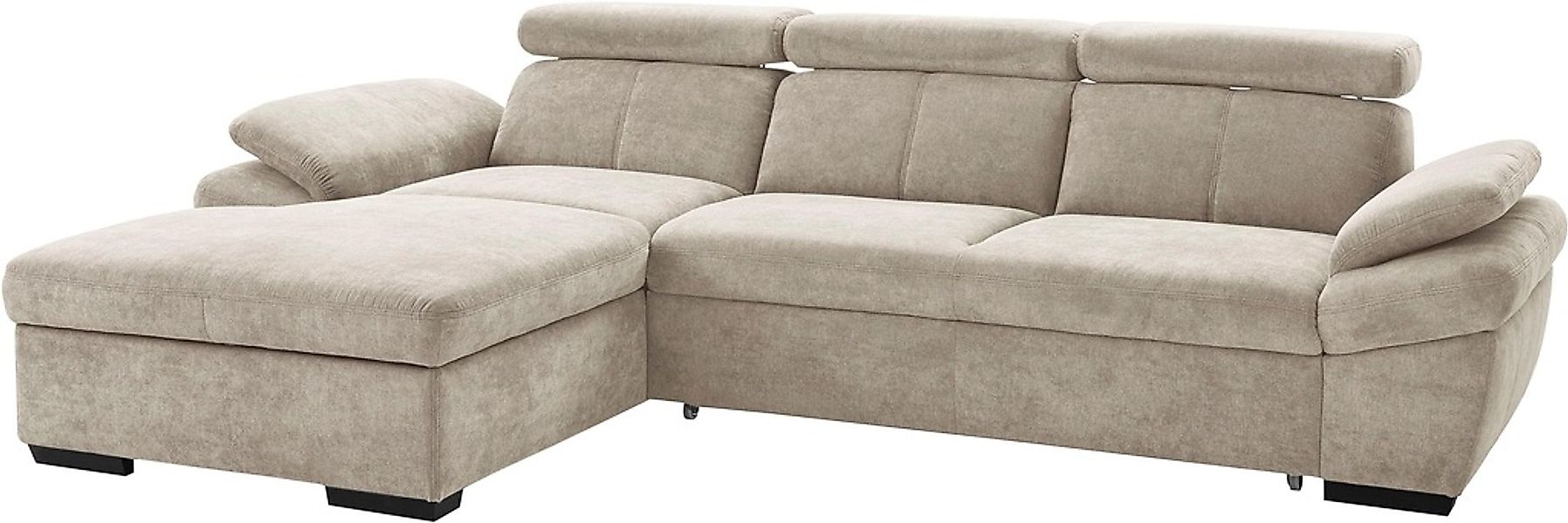 exxpo - sofa fashion Ecksofa »Salerno, inkl. Kopf- und Armteilverstellung, günstig online kaufen