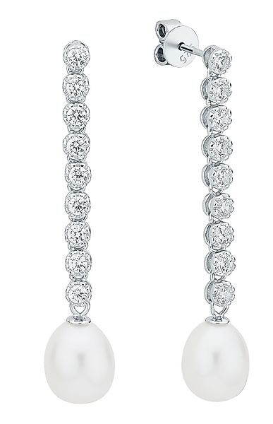 Gaura Pearls Paar Ohrstecker Elegant weiß günstig online kaufen