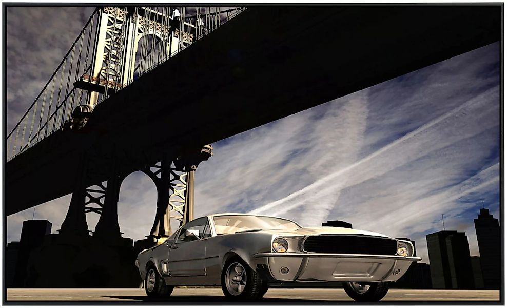 Papermoon Infrarotheizung »Auto unter Brücke«, sehr angenehme Strahlungswär günstig online kaufen