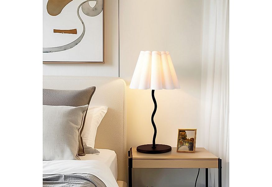 STANBOW Tischleuchte Nachttischlampe S-förmige Tischlampe aus Eisen, schwar günstig online kaufen