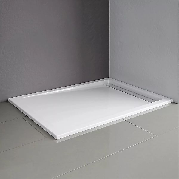 Schulte Duschwannen-Set Extraflach Rechteck 140 cm x 90 cm Alpinweiß günstig online kaufen