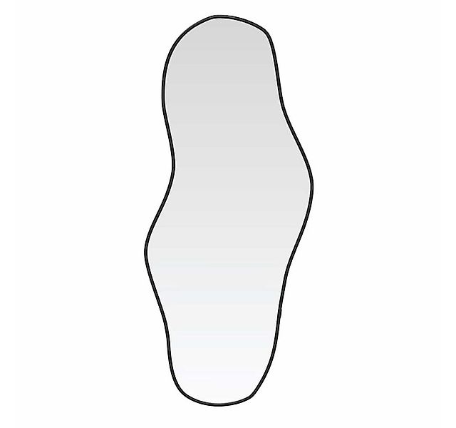 furnicato Wandspiegel Glas PVC 60 x 25 cm Schwarz (1-St) günstig online kaufen