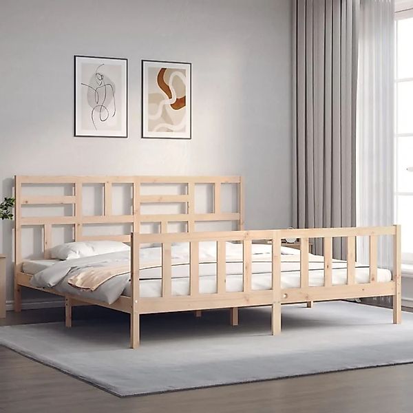 vidaXL Massivholzbett ohne Matratze 200x200 cm Kiefer 3193096 günstig online kaufen