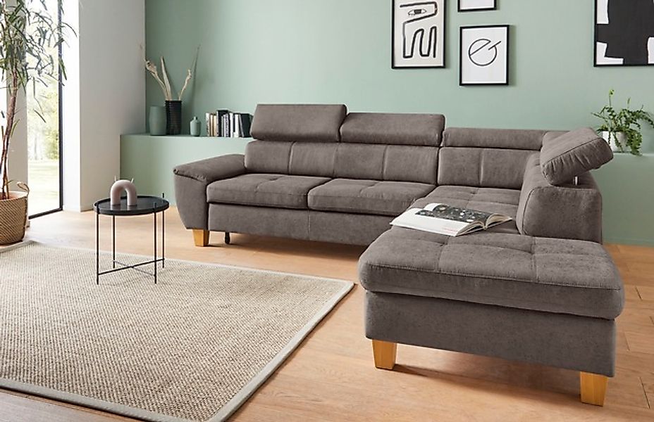 exxpo - sofa fashion Ecksofa »Enya, hoher Sitzkomfort, Breite 266cm, bequem günstig online kaufen