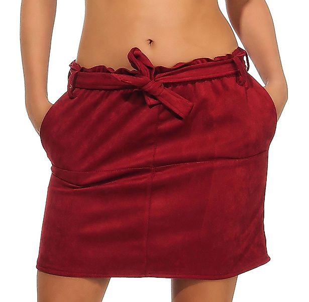 malito more than fashion Minirock malito Damen Rock, Winterrock in Velours günstig online kaufen