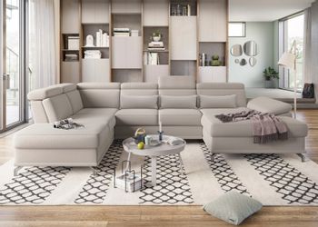 sit&more Wohnlandschaft "Cabrio U-Form, B: 359 cm, mit Sitztiefen-, Arm- & günstig online kaufen