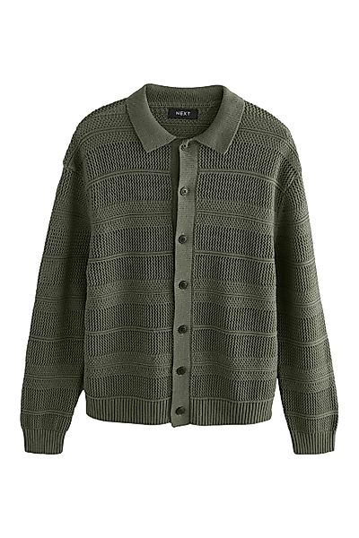 Next Strickjacke Relaxed Fit Hemdjacke mit günstig online kaufen