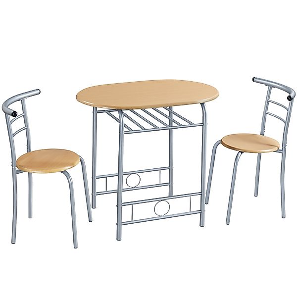 Yaheetech Esszimmer-Set Essgruppe mit 2 Stühlen, günstig online kaufen