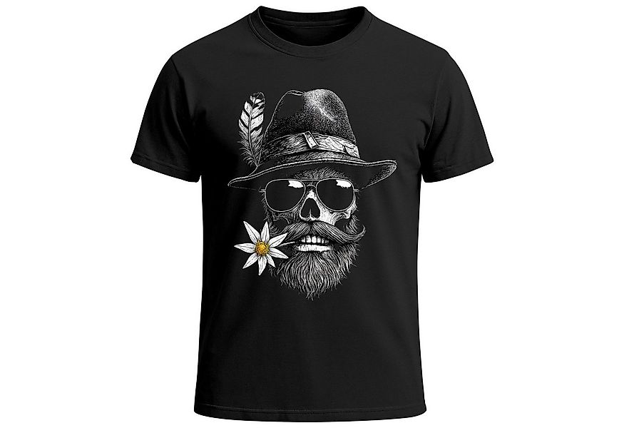 MoonWorks Print-Shirt Herren T-Shirt für das Oktoberfest Skull mit Trachten günstig online kaufen