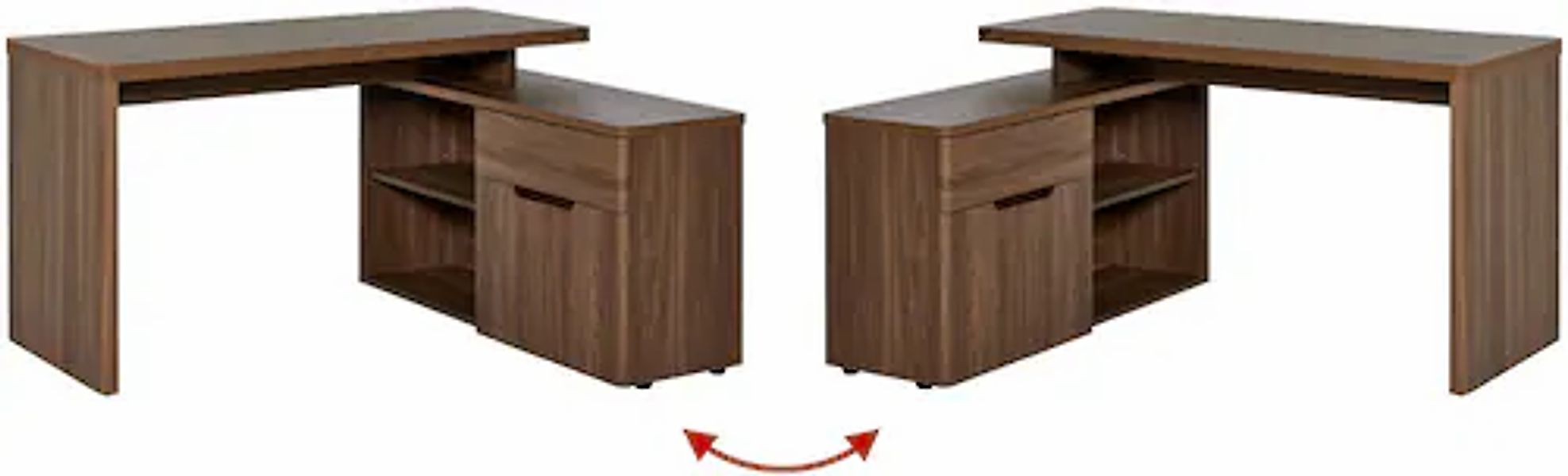 Jahnke Eckschreibtisch »CU-LIBRE 150 E« 1 Stk. tlg. wechselseitig montierba günstig online kaufen