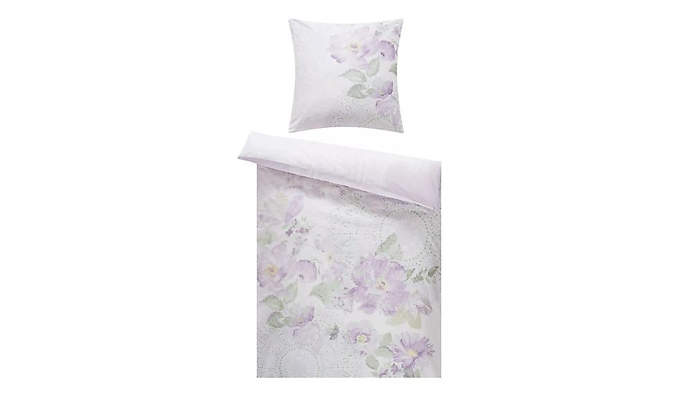 AURO Satin Bettwäsche  Mandala - lila/violett - 100% Baumwolle - 135 cm - B günstig online kaufen