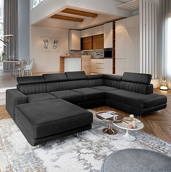Masseno Ecksofa SIENA mit Schlaffunktion U-Form, günstig online kaufen