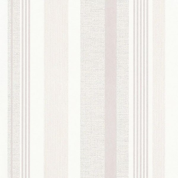 Bricoflor Streifentapete Beige Weiß Klassische Tapete mit Streifen Ideal fü günstig online kaufen