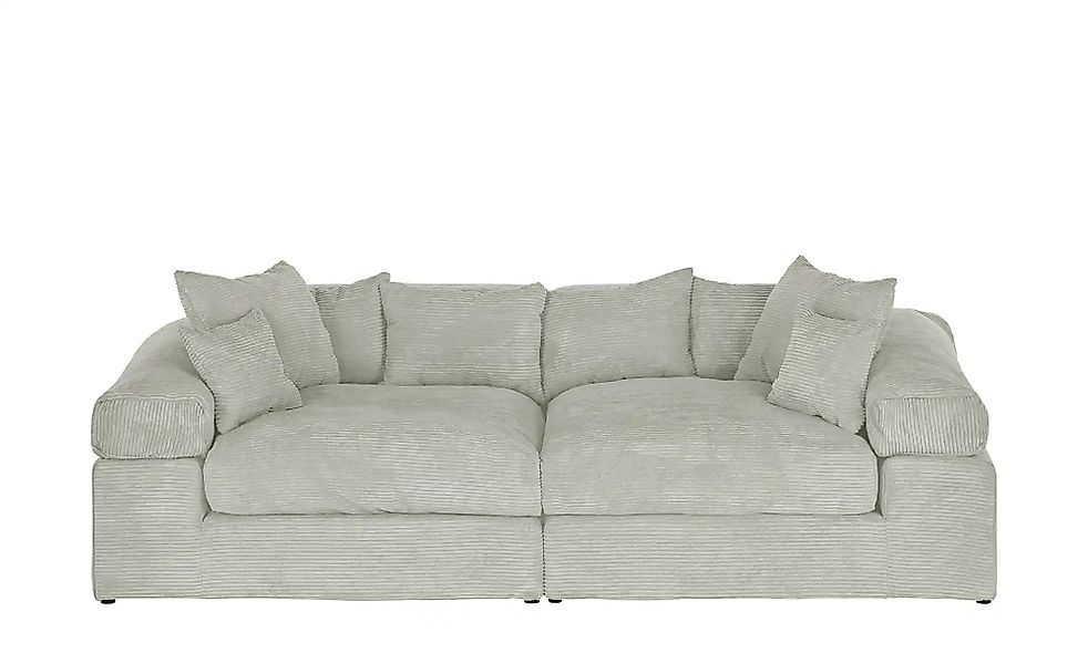smart Big Sofa im modernem Cord Lianea ¦ grau ¦ Maße (cm): B: 260 H: 86 T: günstig online kaufen