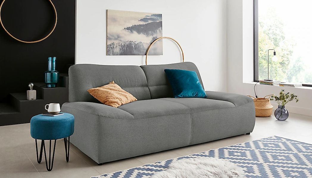 DOMO collection 2-Sitzer "Cesena modernes Sofa mit flachen Armlehnen, komfo günstig online kaufen