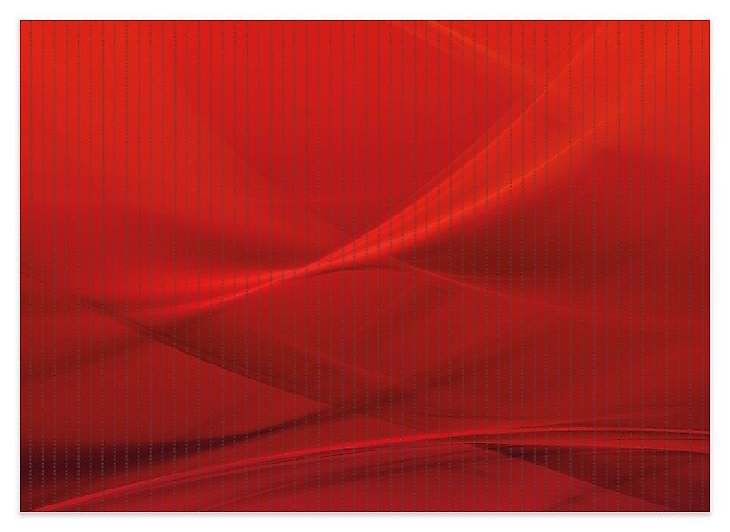 Wallario Schaum-Badematte Abstrakte rotes Muster - günstig online kaufen