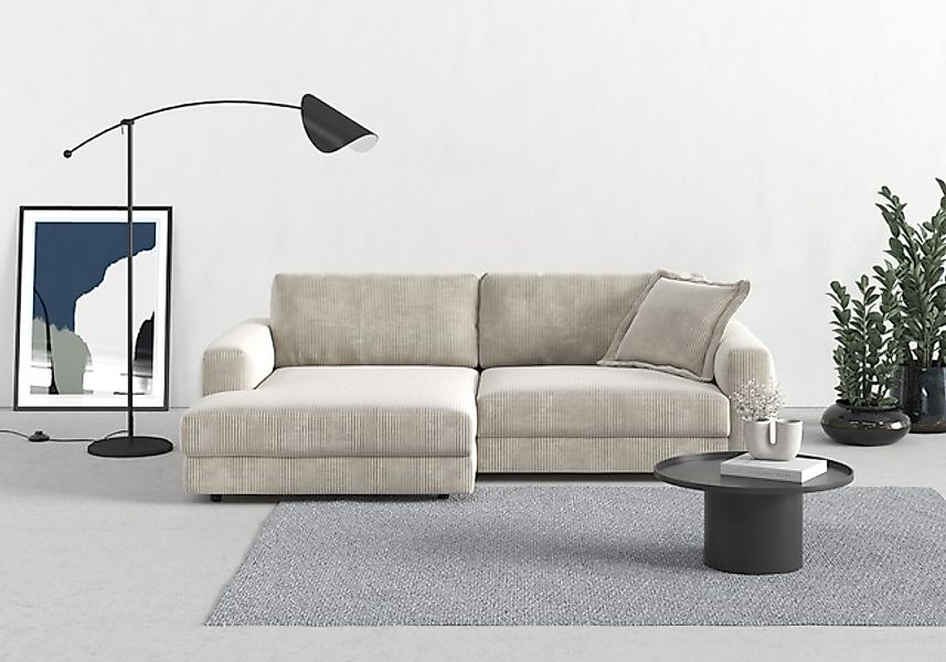 TRENDMANUFAKTUR Ecksofa »Bourbon, Mega Designsofa mit tollem Sitzkomfort, B günstig online kaufen