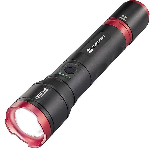 TOOLCRAFT Taschenlampe LED-Taschenlampe, zwei Energiequellen mit Akku, 1200 günstig online kaufen