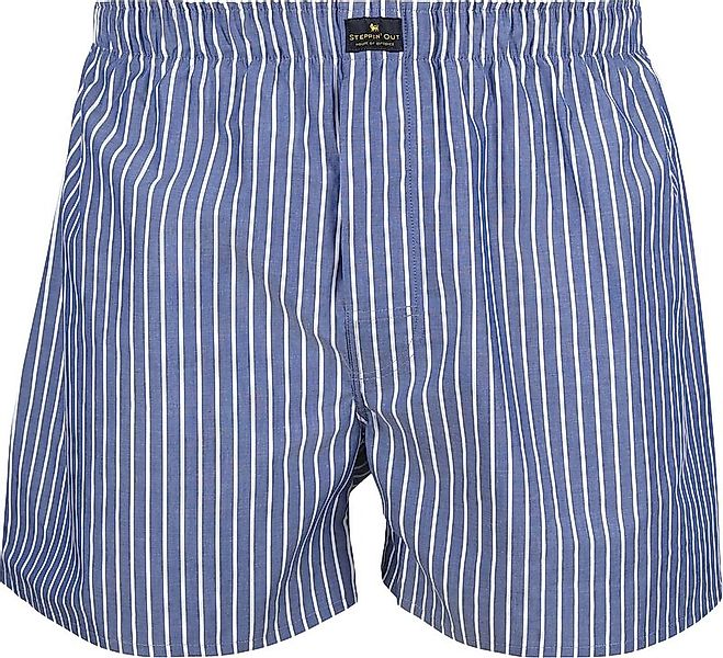 Steppin' Out Boxershort Stripe Royal - Größe S günstig online kaufen