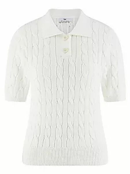 Polo-Pullover Peter Hahn weiss günstig online kaufen