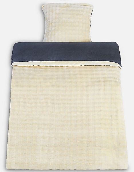 Leonado Vicenti Bettwäsche Winter Teddy Plüsch Bubble, Microfaser, 2 teilig günstig online kaufen