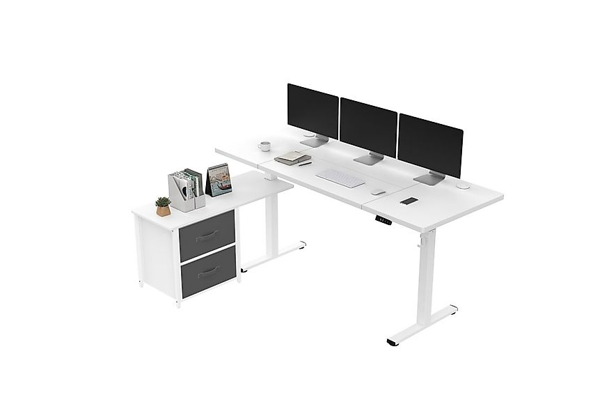 FLEXISPOT Schreibtisch Höhenverstellbarer Schreibtisch mit Seitenschublaben günstig online kaufen