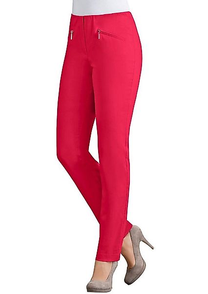 GOLDNER Stoffhose Kurzgröße: Schlupfhose LOUISA mit Steppnähten Komfortable günstig online kaufen