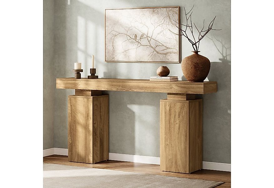 Tribesigns Konsolentisch 160cm Langer Holz Foyertisch, Flurtisch Eingangsti günstig online kaufen