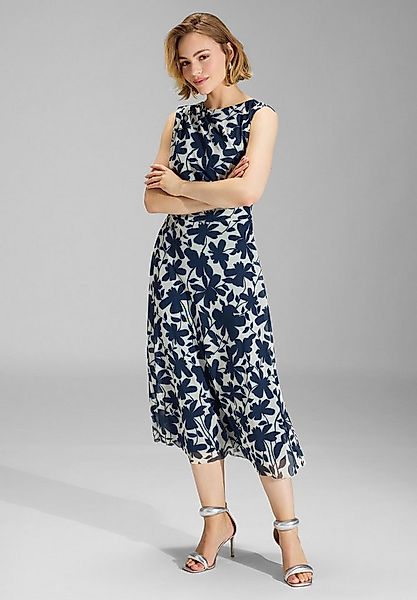 SWING Cocktailkleid - Midi Kleid aus weichem Mesh Taillierter Schnitt mit a günstig online kaufen