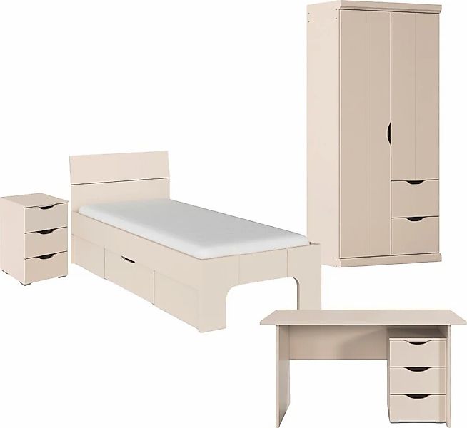 rauch Jugendzimmer-Set "Kinderzimmer Komplettzimmer Schlafzimmer-Set (4-tlg günstig online kaufen