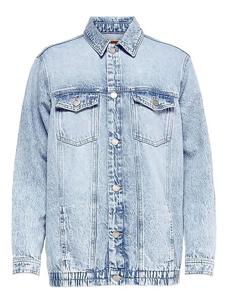 ONLY Oversize- Jeansjacke Damen Blau günstig online kaufen