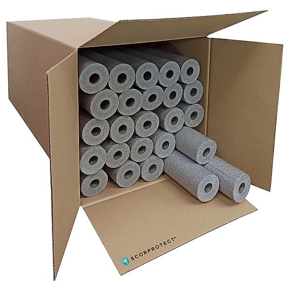 Scorprotect Karton Graue PE Rohrisolierung Angeschlitzt 22 X 25 X 1 Meter günstig online kaufen