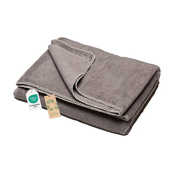 Wohndecke Fussenegger kuschelige Wohndecke Prato schlamm günstig online kaufen