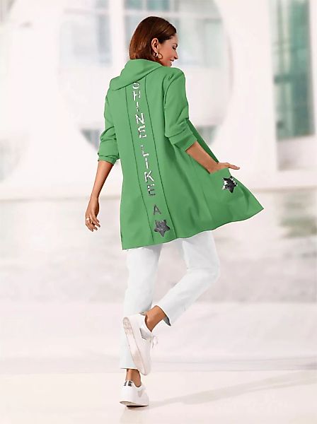 Inspirationen Shirtjacke "Long-Shirtjacke", (1 tlg.) günstig online kaufen