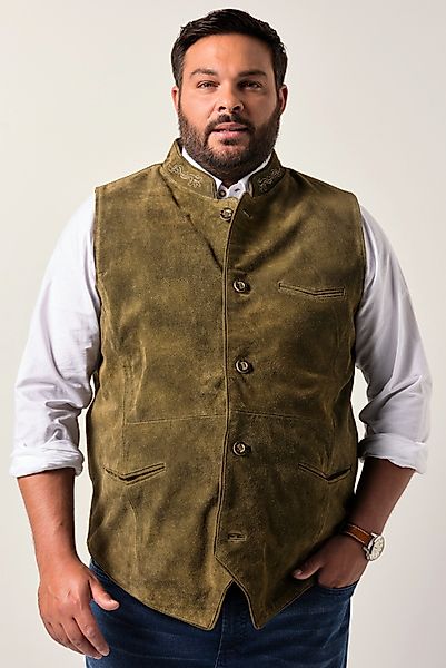 Men Plus Steppweste Men+ Trachten-Lederweste echtes günstig online kaufen