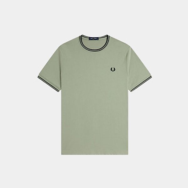 Fred Perry  T-Shirt Twin tipped t-shirt - seagrass black günstig online kaufen